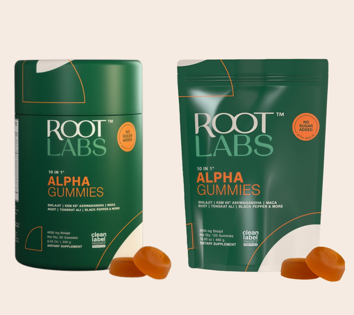 Alpha Gummies 60s+120s